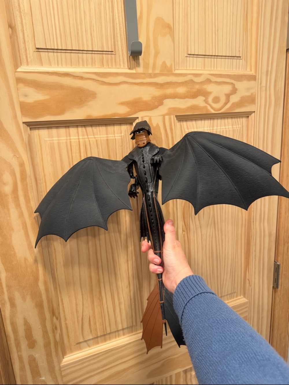 Black Bat Winged Gothic Doll Figurine - Picture 3 of 5